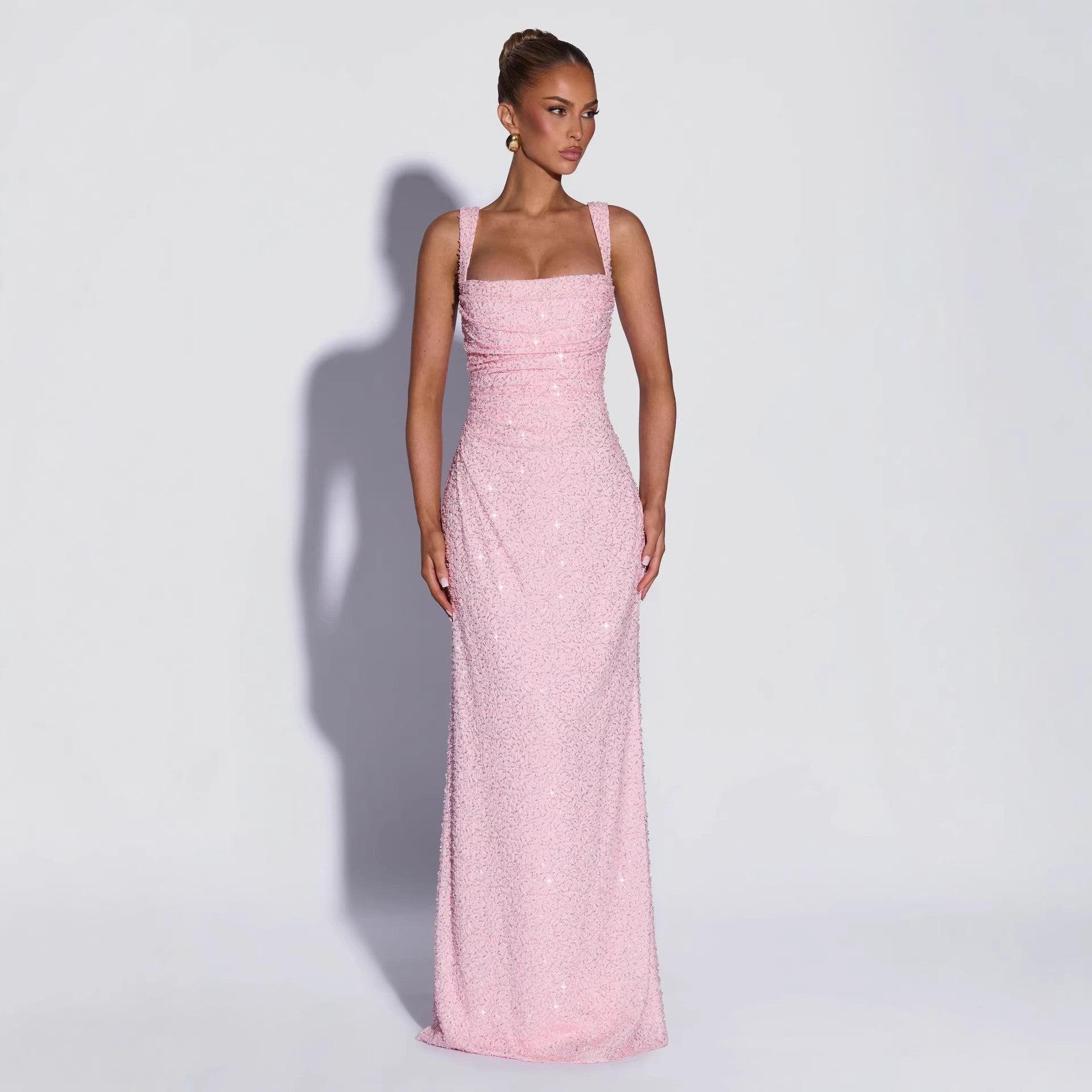 Sparkle & Shine Sequin Strapless Maxi Dress
