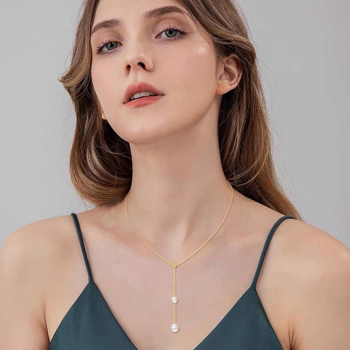 14K Gold Pearl Necklace – Adjustable, Elegant & Timeless Jewelry - Yourstylesite