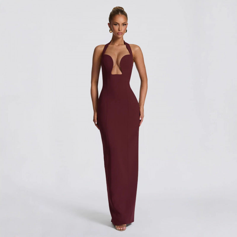 Chic Halter Wrap Dress - Flattering & Timeless