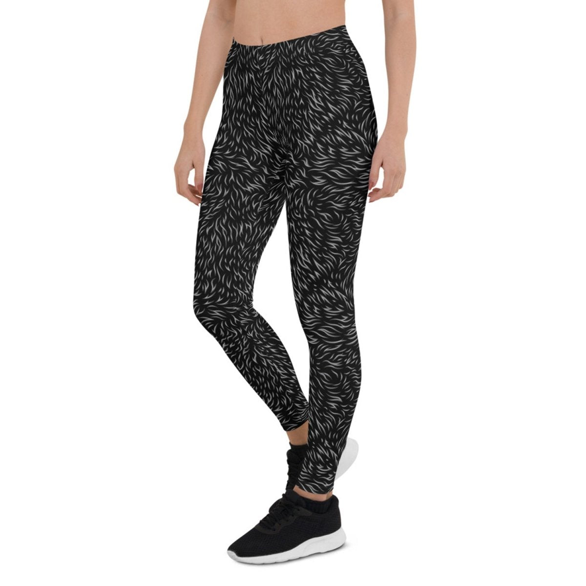 Arctic Warmth Black Fur Leggings - Yourstylesite