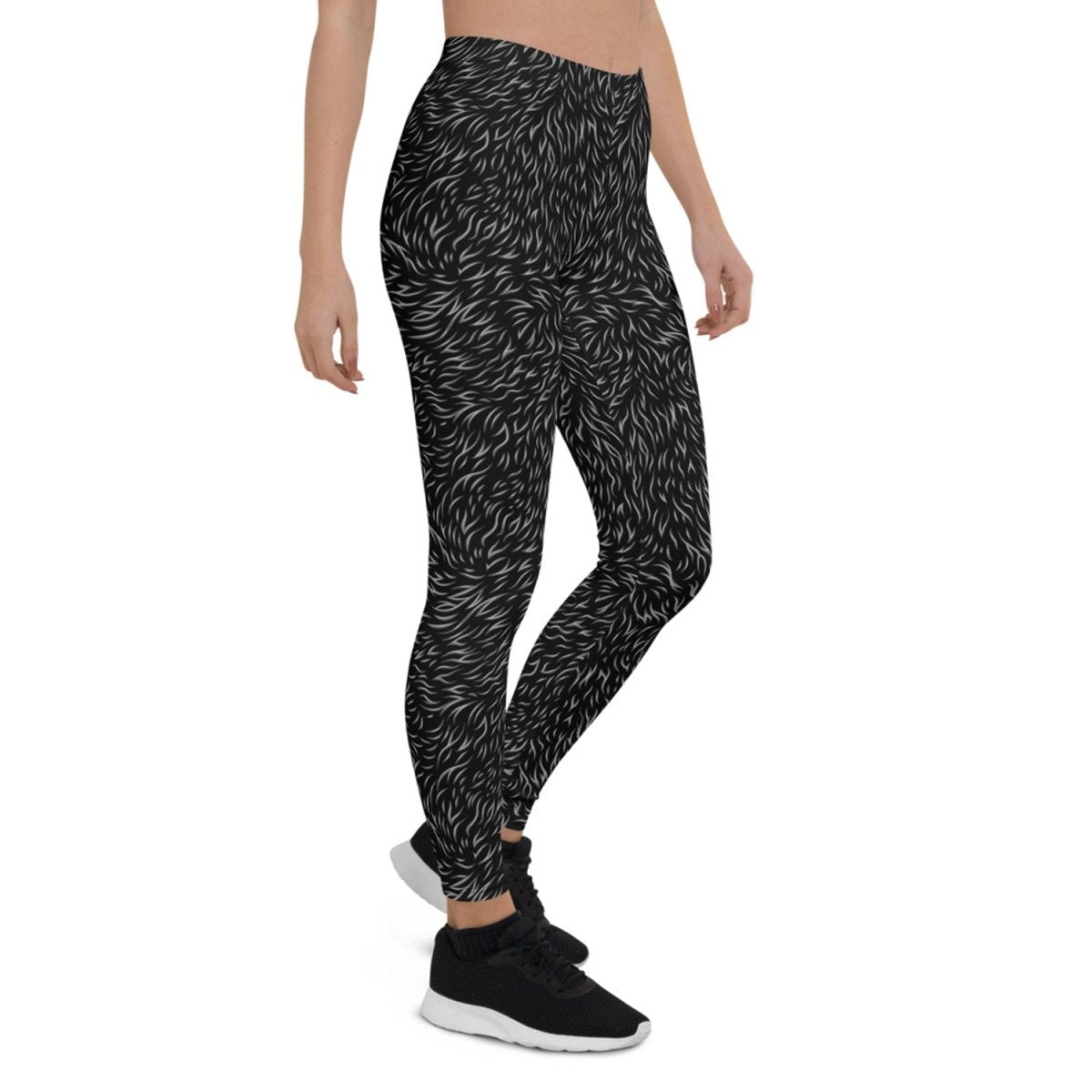 Arctic Warmth Black Fur Leggings - Yourstylesite