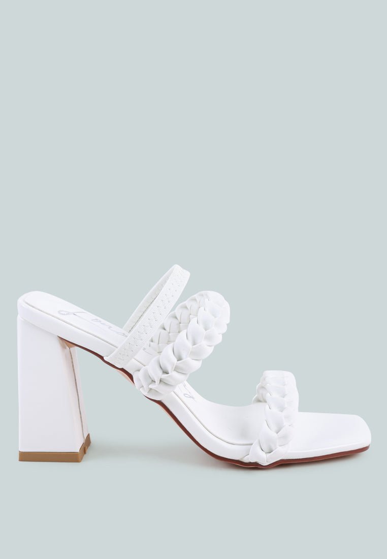 Arnie Braided Straps Block Heel Sandals – Step Into Chic Comfort - Yourstylesite