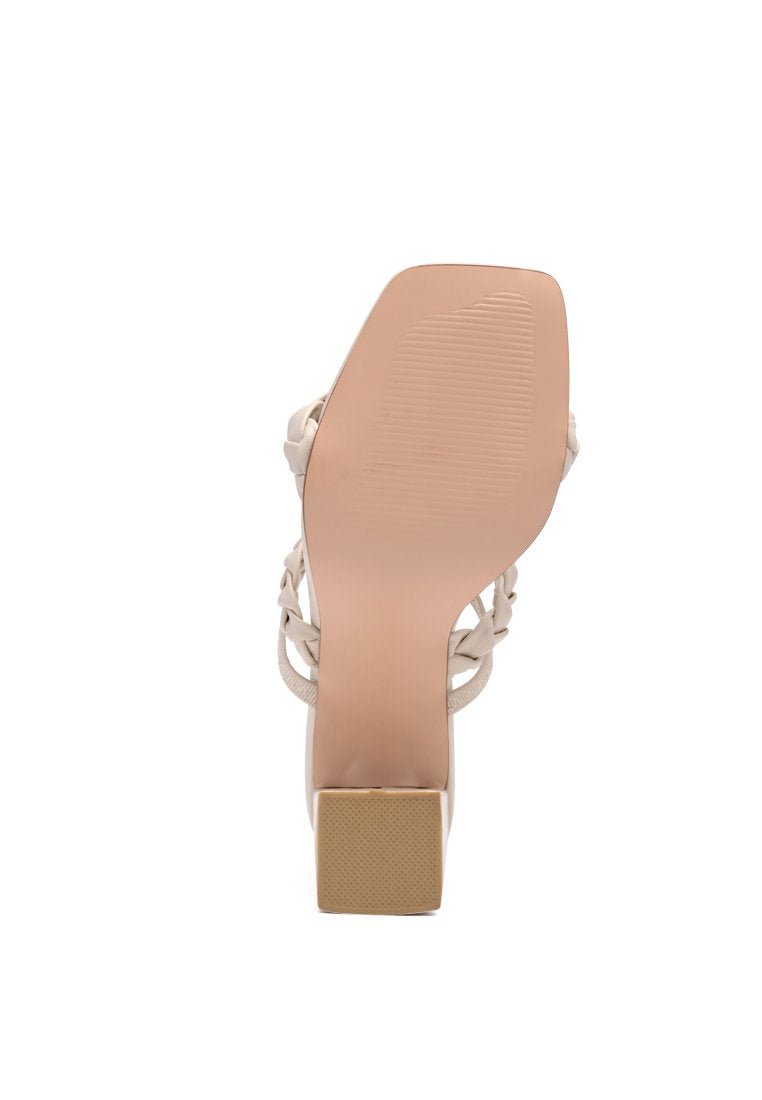 Arnie Braided Straps Block Heel Sandals – Step Into Chic Comfort - Yourstylesite