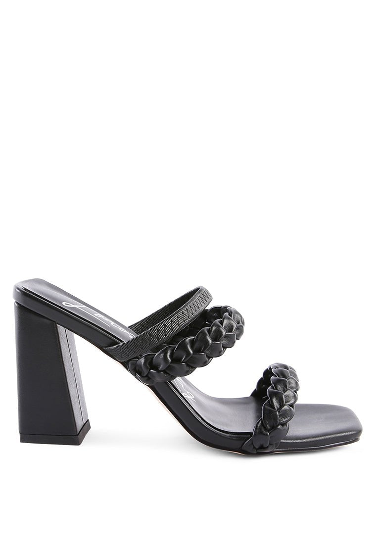 Arnie Braided Straps Block Heel Sandals – Step Into Chic Comfort - Yourstylesite
