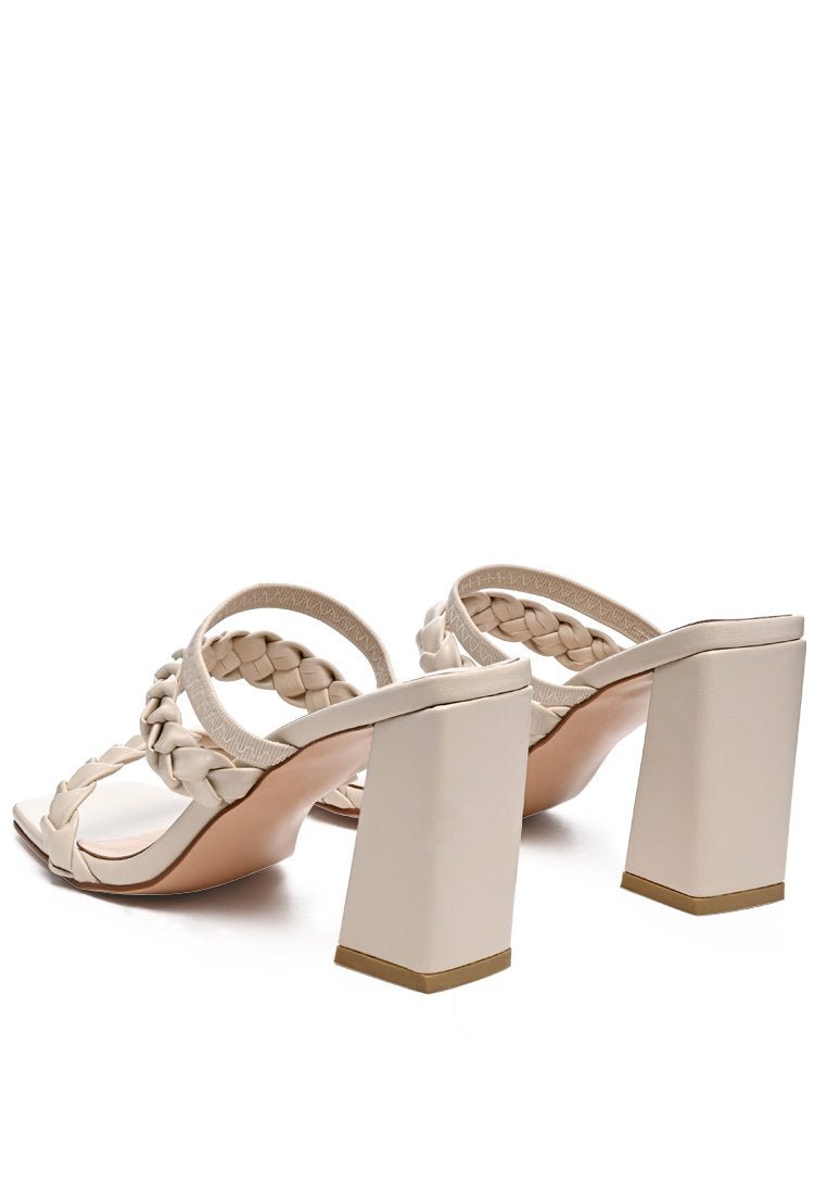 Arnie Braided Straps Block Heel Sandals – Step Into Chic Comfort - Yourstylesite