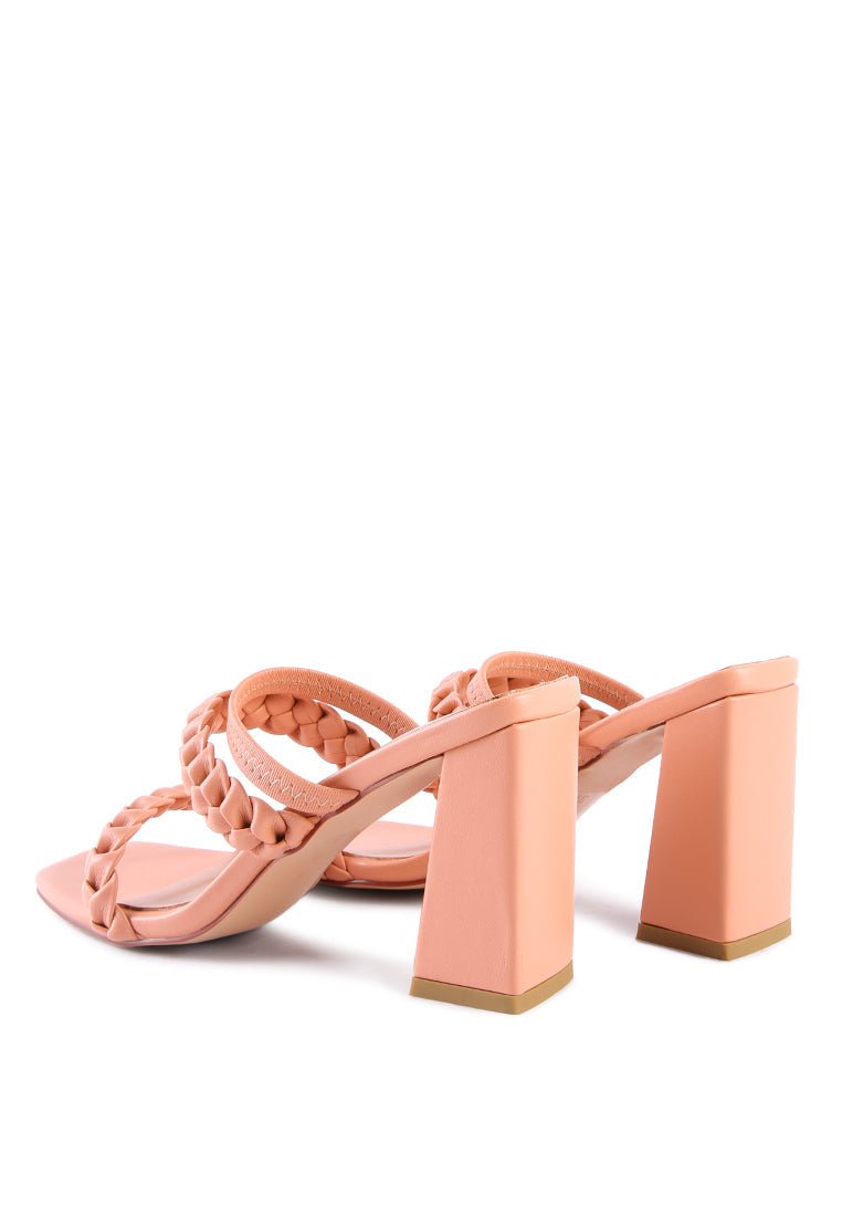 Arnie Braided Straps Block Heel Sandals – Step Into Chic Comfort - Yourstylesite
