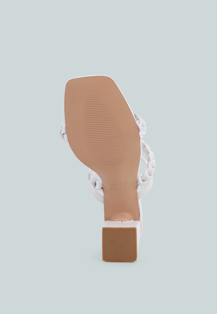 Arnie Braided Straps Block Heel Sandals – Step Into Chic Comfort - Yourstylesite