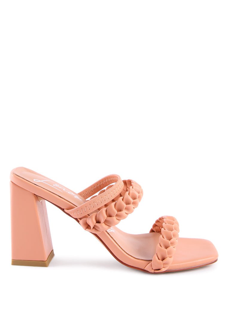 Arnie Braided Straps Block Heel Sandals – Step Into Chic Comfort - Yourstylesite