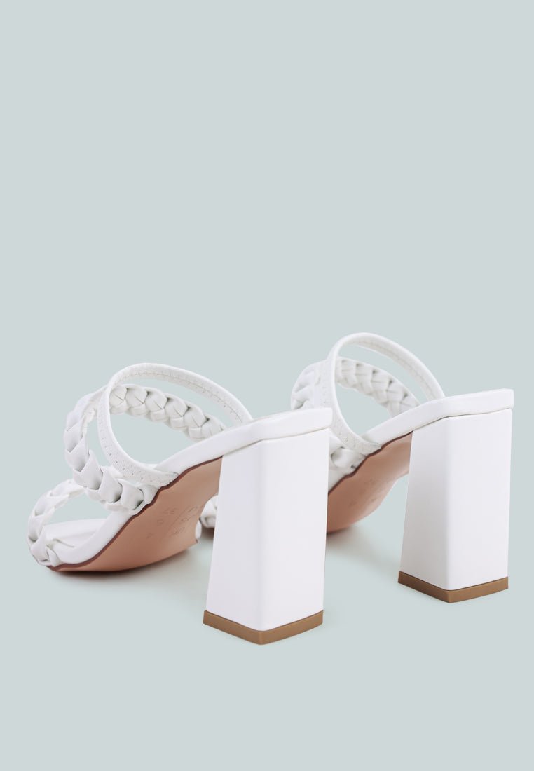 Arnie Braided Straps Block Heel Sandals – Step Into Chic Comfort - Yourstylesite
