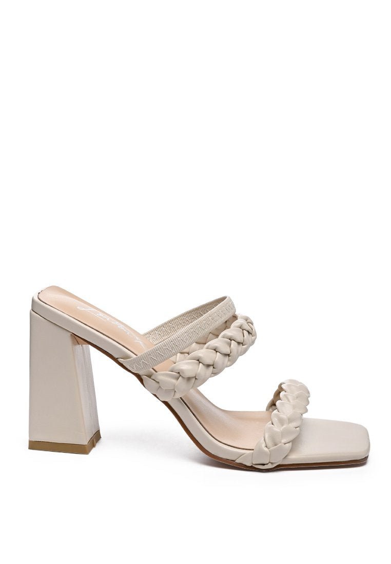 Arnie Braided Straps Block Heel Sandals – Step Into Chic Comfort - Yourstylesite