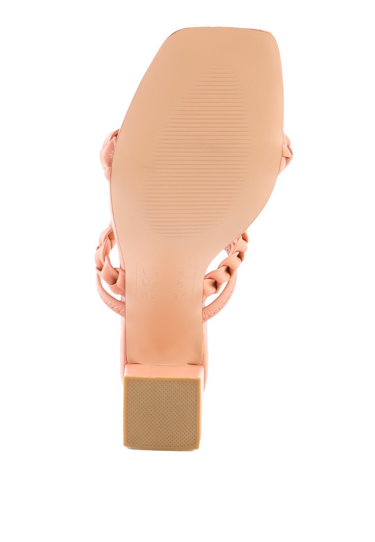Arnie Braided Straps Block Heel Sandals – Step Into Chic Comfort - Yourstylesite