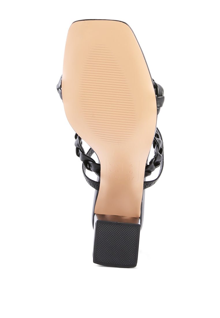 Arnie Braided Straps Block Heel Sandals – Step Into Chic Comfort - Yourstylesite