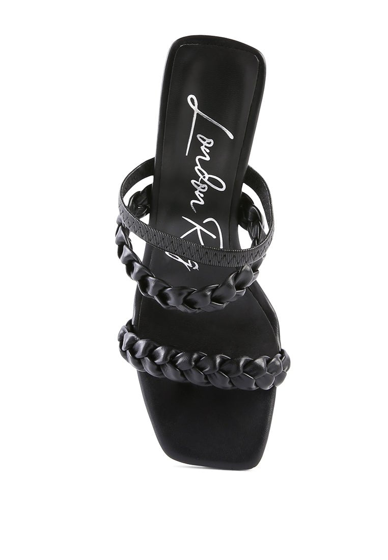 Arnie Braided Straps Block Heel Sandals – Step Into Chic Comfort - Yourstylesite