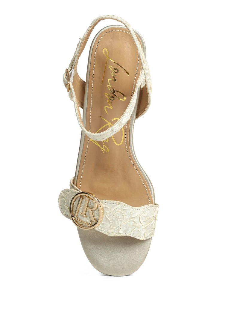 Chaplet Textured Block Heel Sandals – Stylish & Comfortable - Yourstylesite