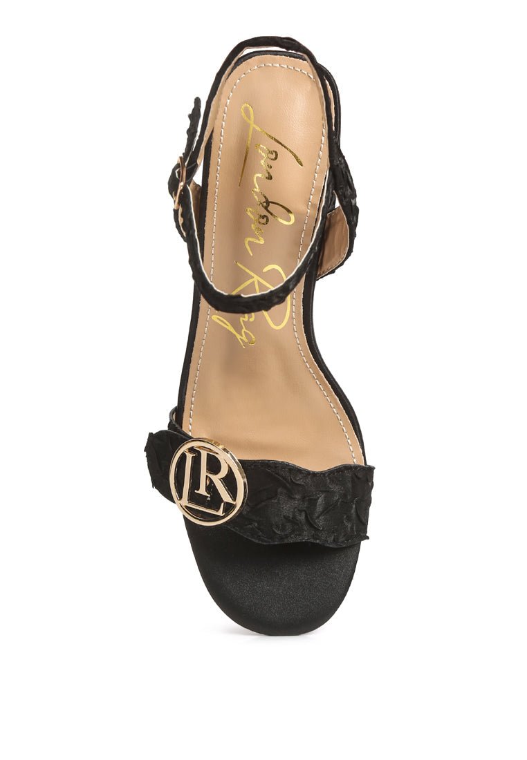Chaplet Textured Block Heel Sandals – Stylish & Comfortable - Yourstylesite