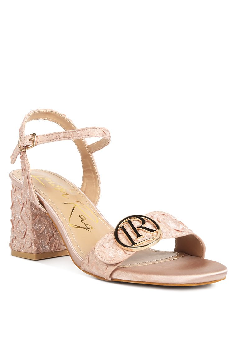 Chaplet Textured Block Heel Sandals – Stylish & Comfortable - Yourstylesite