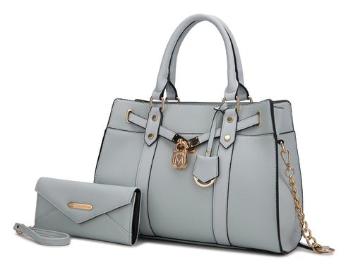 Christine Statement Vegan Leather Satchel & Wallet - Yourstylesite