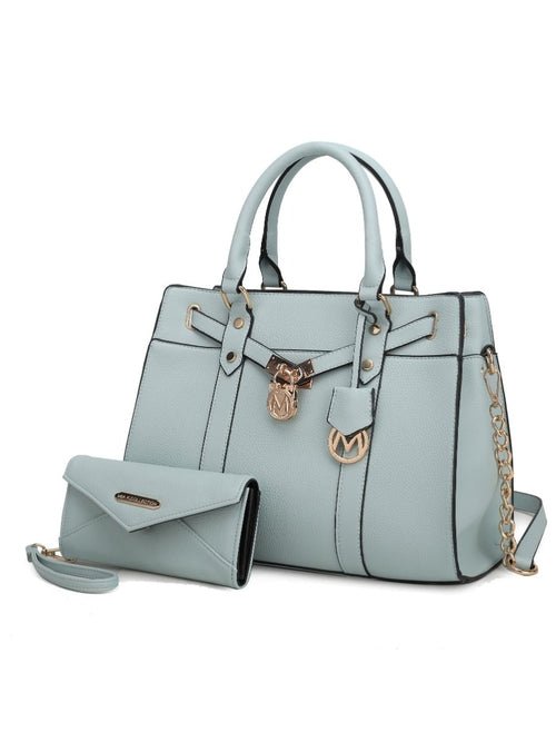 Christine Statement Vegan Leather Satchel & Wallet - Yourstylesite