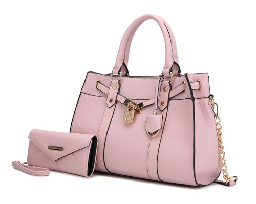 Christine Statement Vegan Leather Satchel & Wallet - Yourstylesite