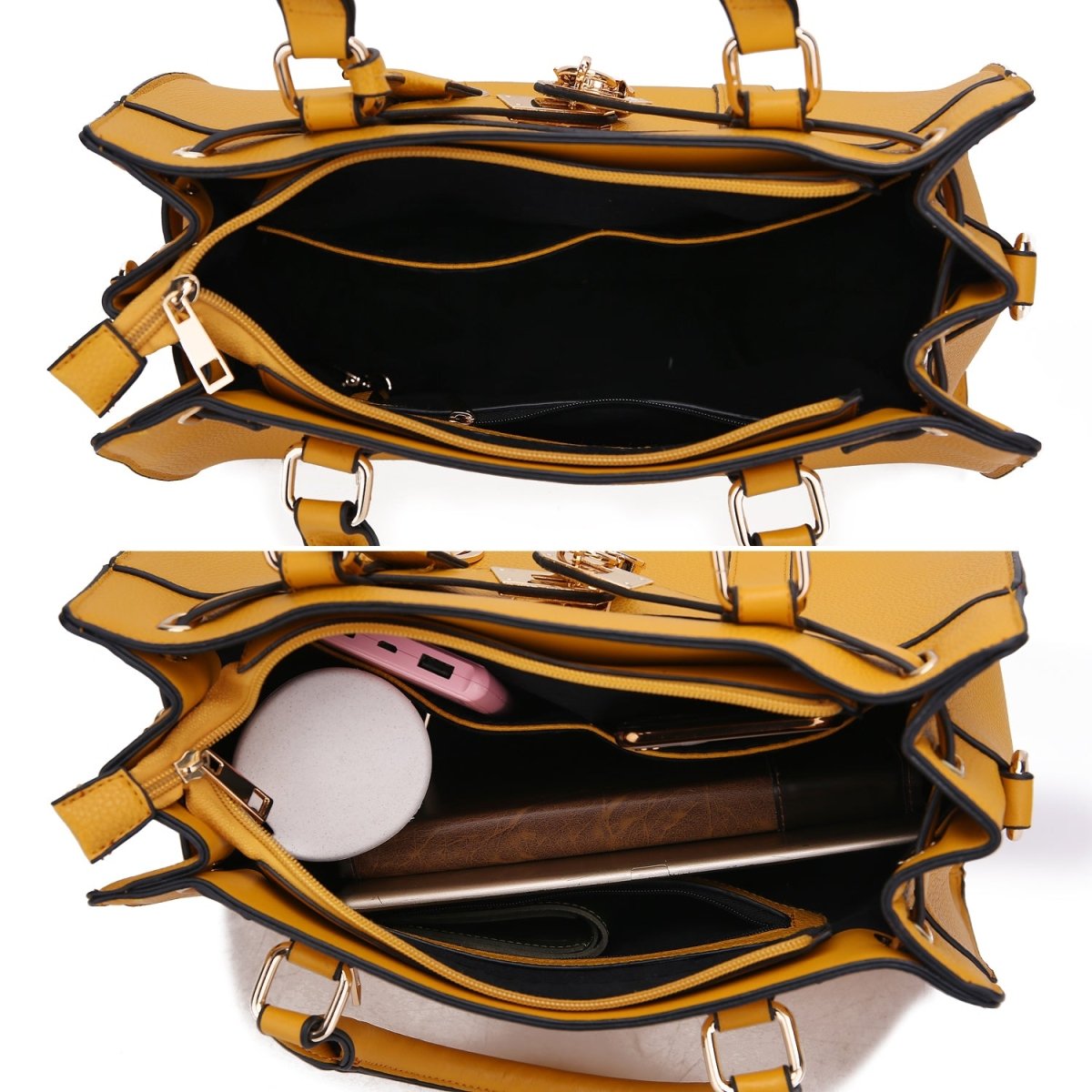 Christine Statement Vegan Leather Satchel & Wallet - Yourstylesite