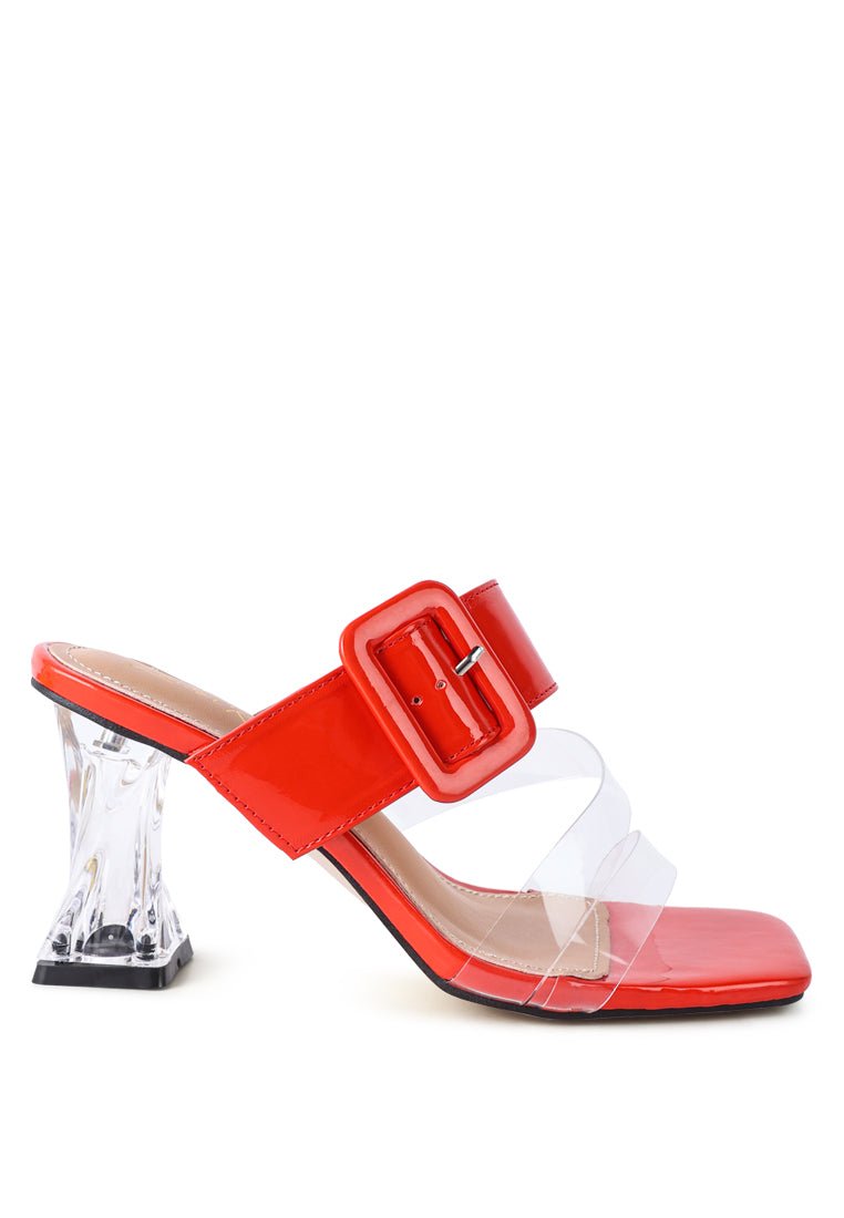 City Chic Clear Heel Sandals - Yourstylesite
