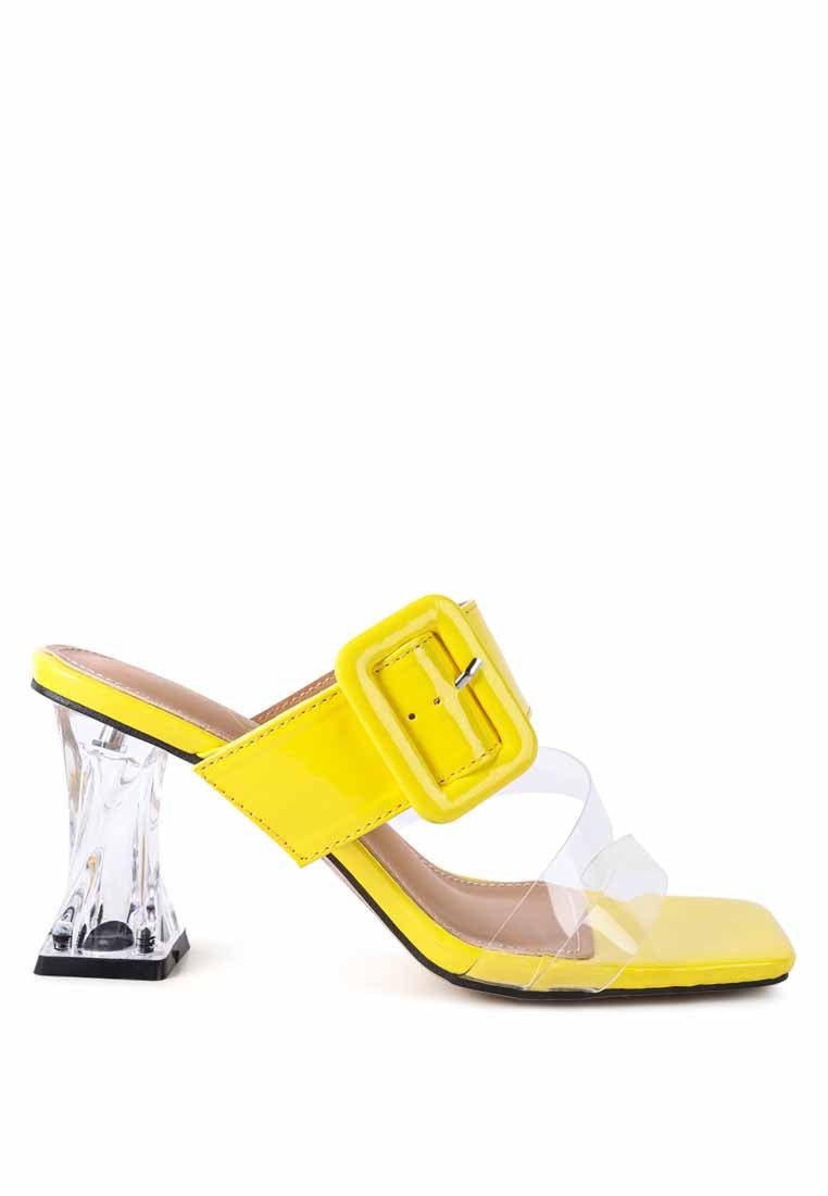 City Chic Clear Heel Sandals - Yourstylesite