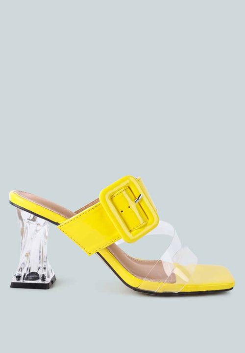 City Chic Clear Heel Sandals - Yourstylesite
