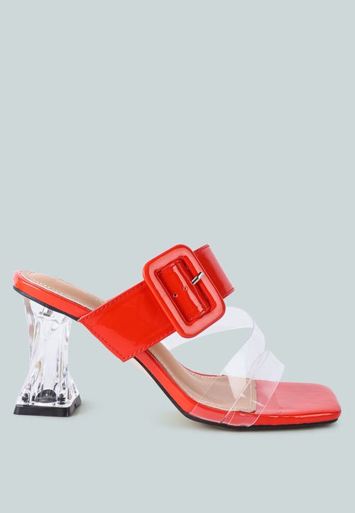 City Chic Clear Heel Sandals - Yourstylesite