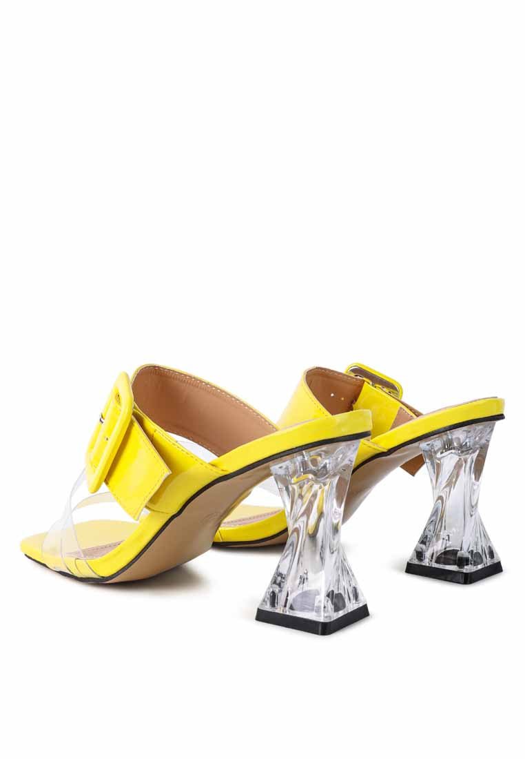 City Chic Clear Heel Sandals - Yourstylesite