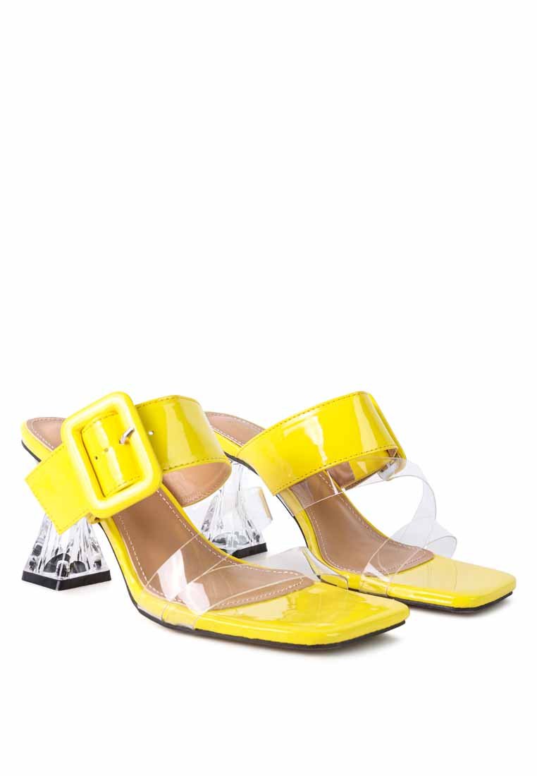 City Chic Clear Heel Sandals - Yourstylesite