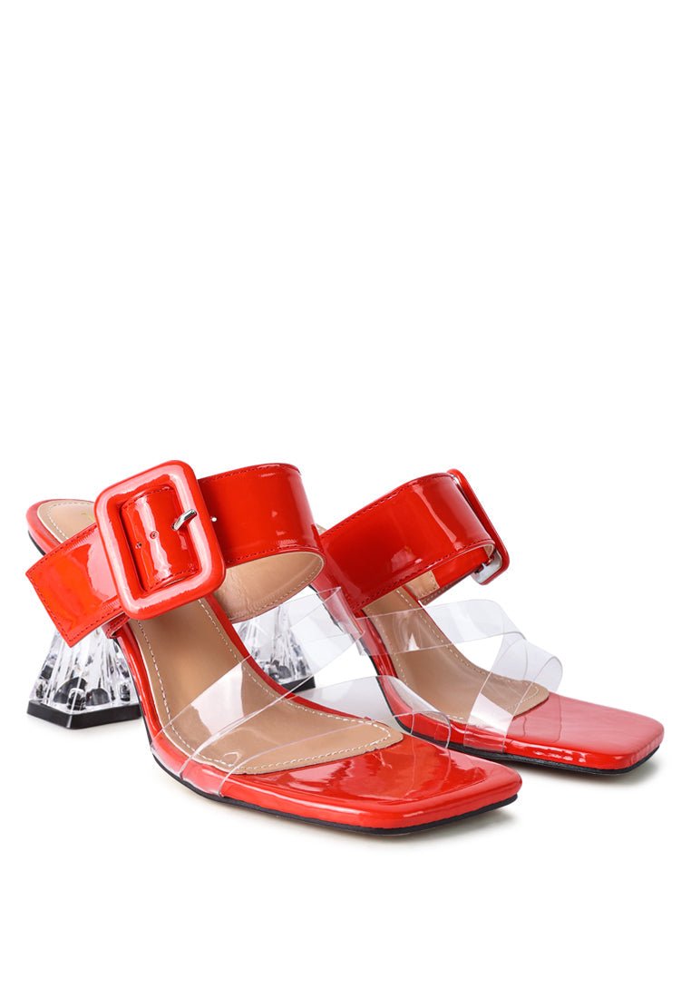 City Chic Clear Heel Sandals - Yourstylesite