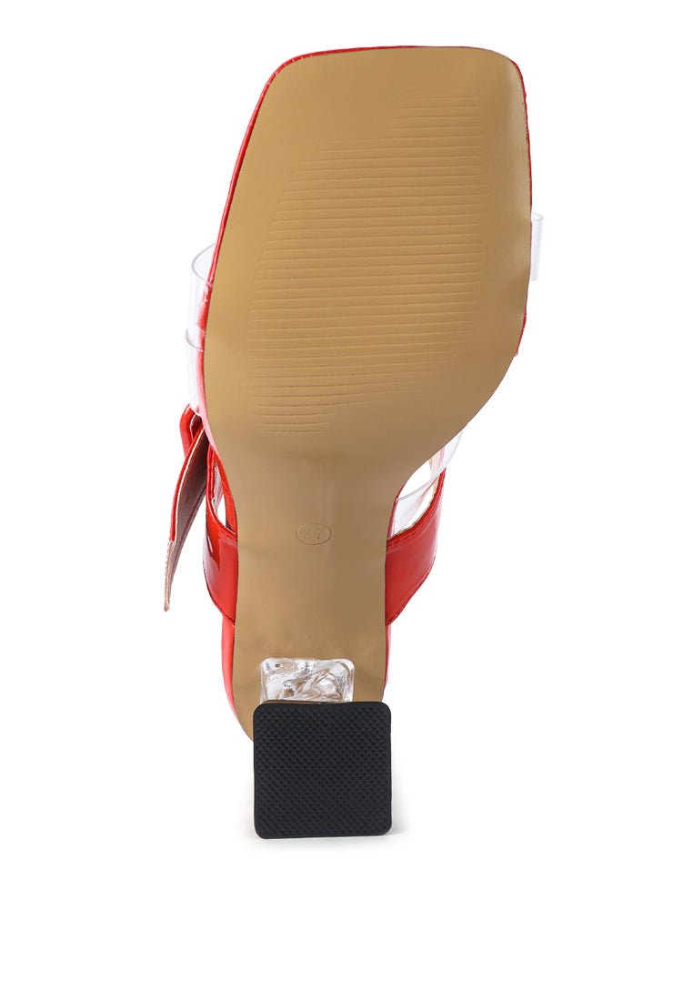 City Chic Clear Heel Sandals - Yourstylesite