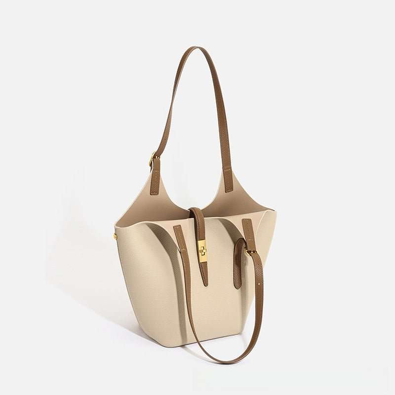 PU leather women’s tote bag highlighting water-resistant, wipe-clean finish