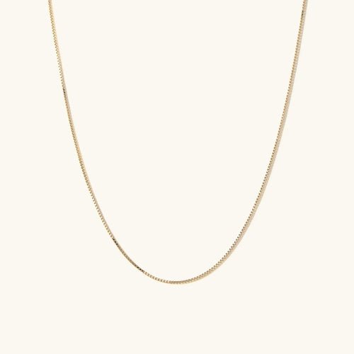 Dainty 14k Gold Baby Box Chain Necklace – Elegant Everyday Jewelry - Yourstylesite
