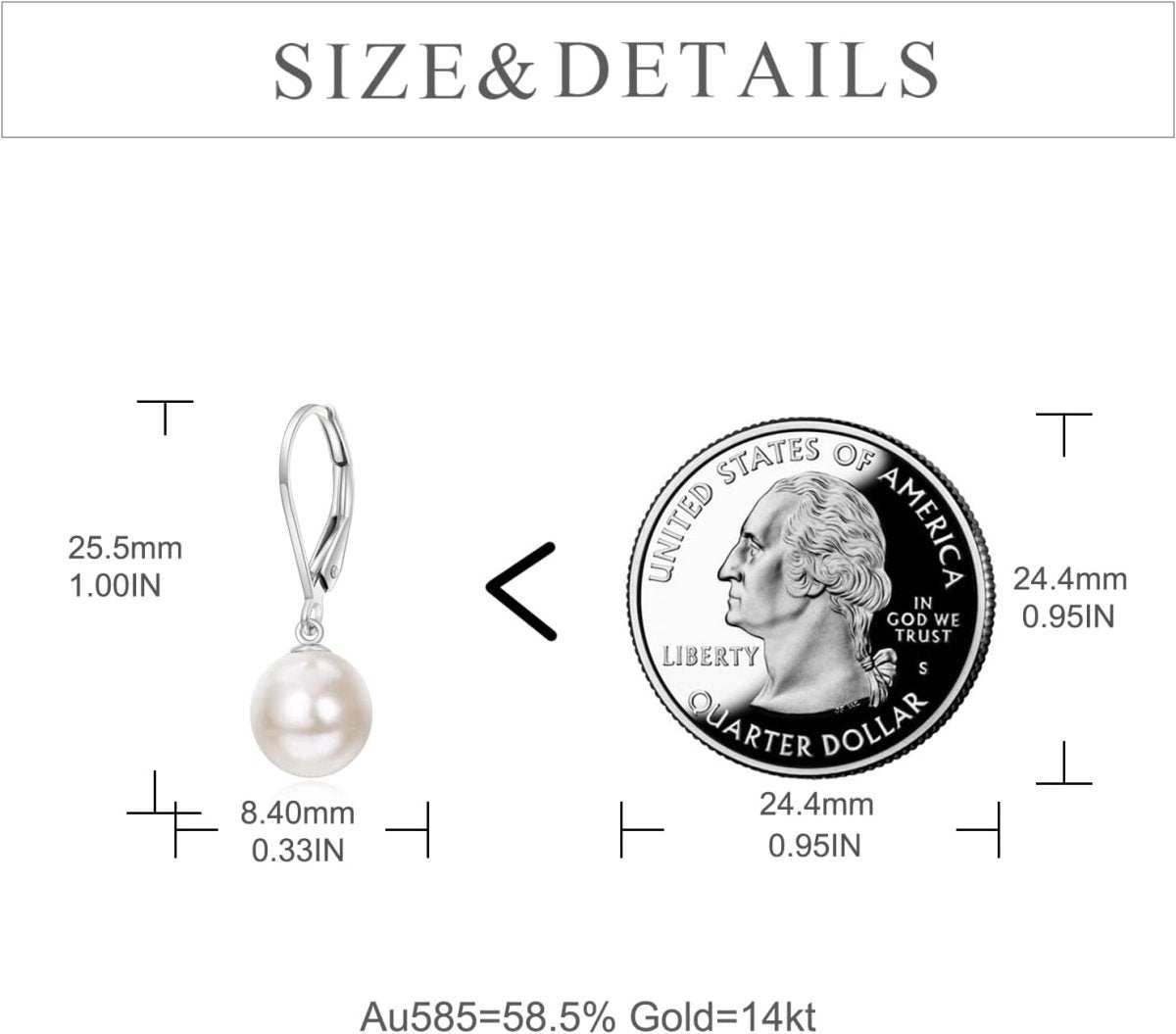 Elegant 14K Gold Black Pearl Leverback Drop Earrings for Women - Yourstylesite