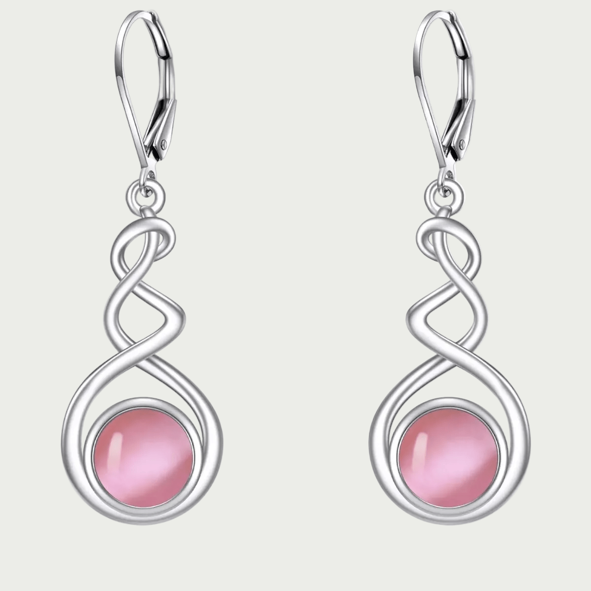 Elegant 925 Sterling Silver Natural Stone Drop Earrings - Yourstylesite