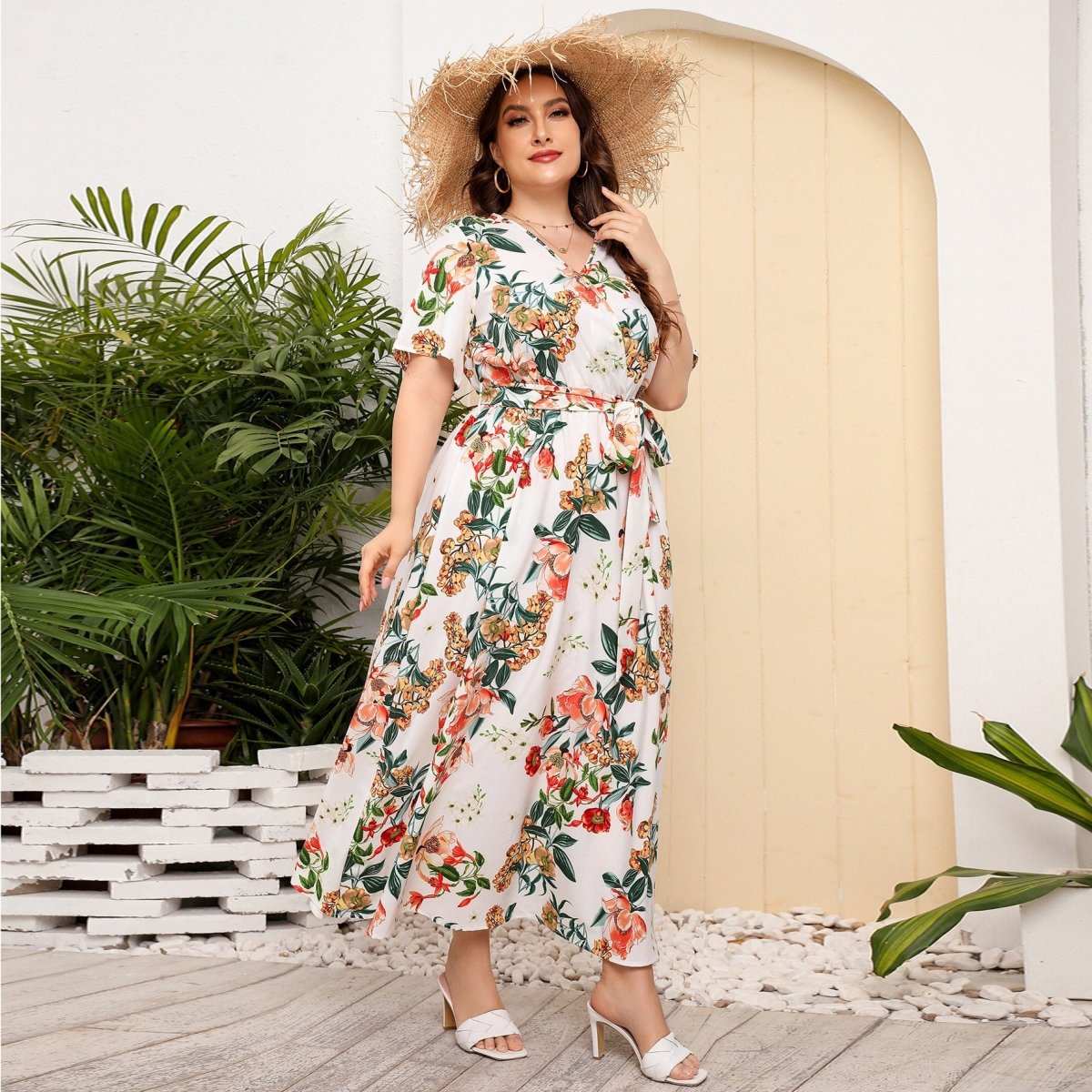 Elegant Floral Print Dress for Chic Everyday & Event Wear - Yourstylesite