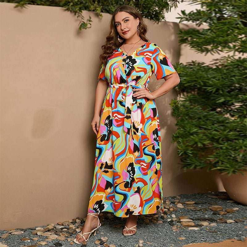 Elegant Floral Print Dress for Chic Everyday & Event Wear - Yourstylesite