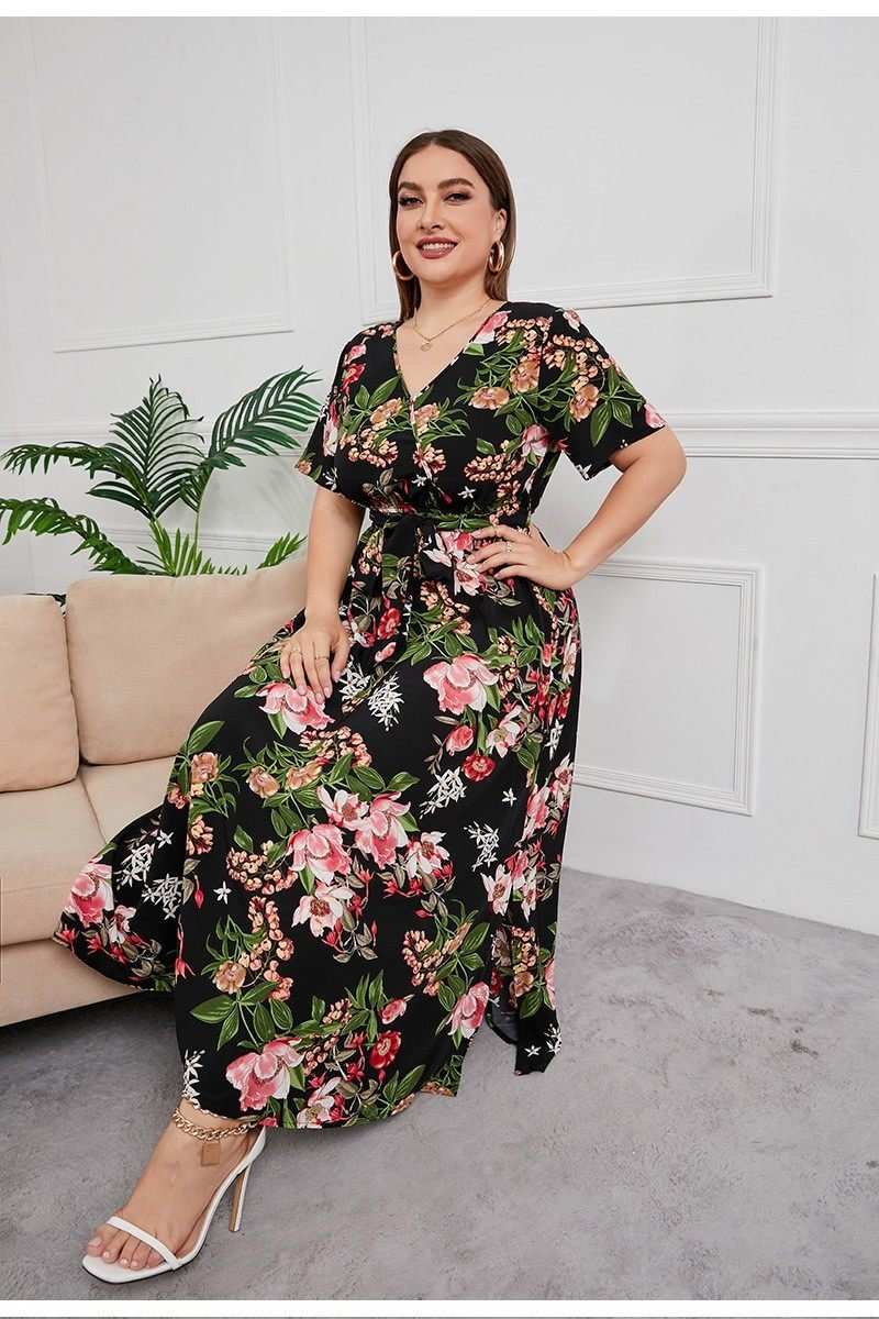 Elegant Floral Print Dress for Chic Everyday & Event Wear - Yourstylesite