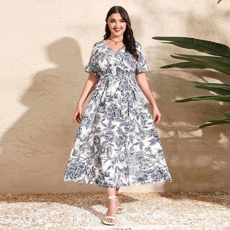 Elegant Floral Print Dress for Chic Everyday & Event Wear - Yourstylesite