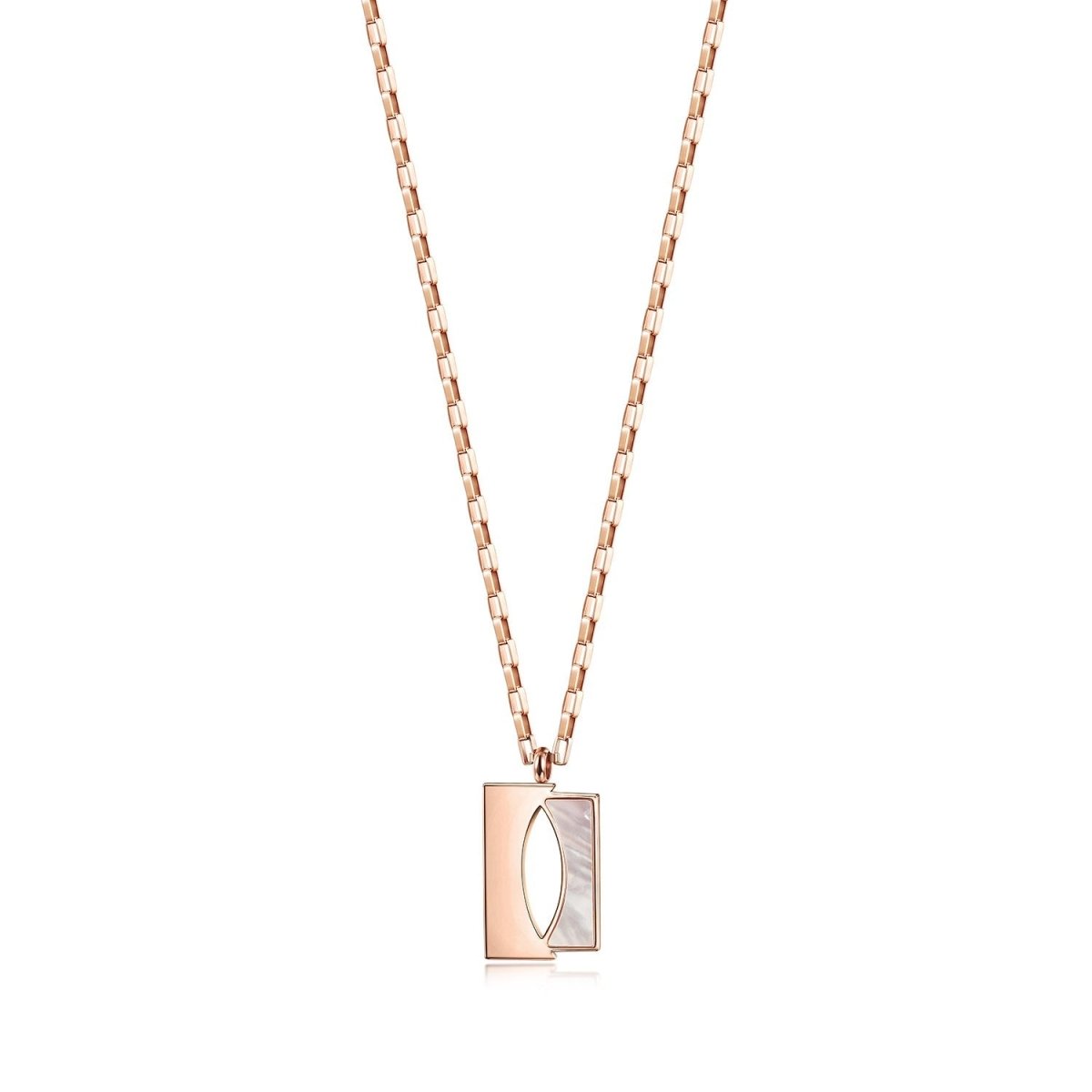 Elegant Square Shell Pendant Necklace - Yourstylesite