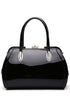 Glossy Patent Leather Satchel Handbag – Chic & Versatile Style - Yourstylesite