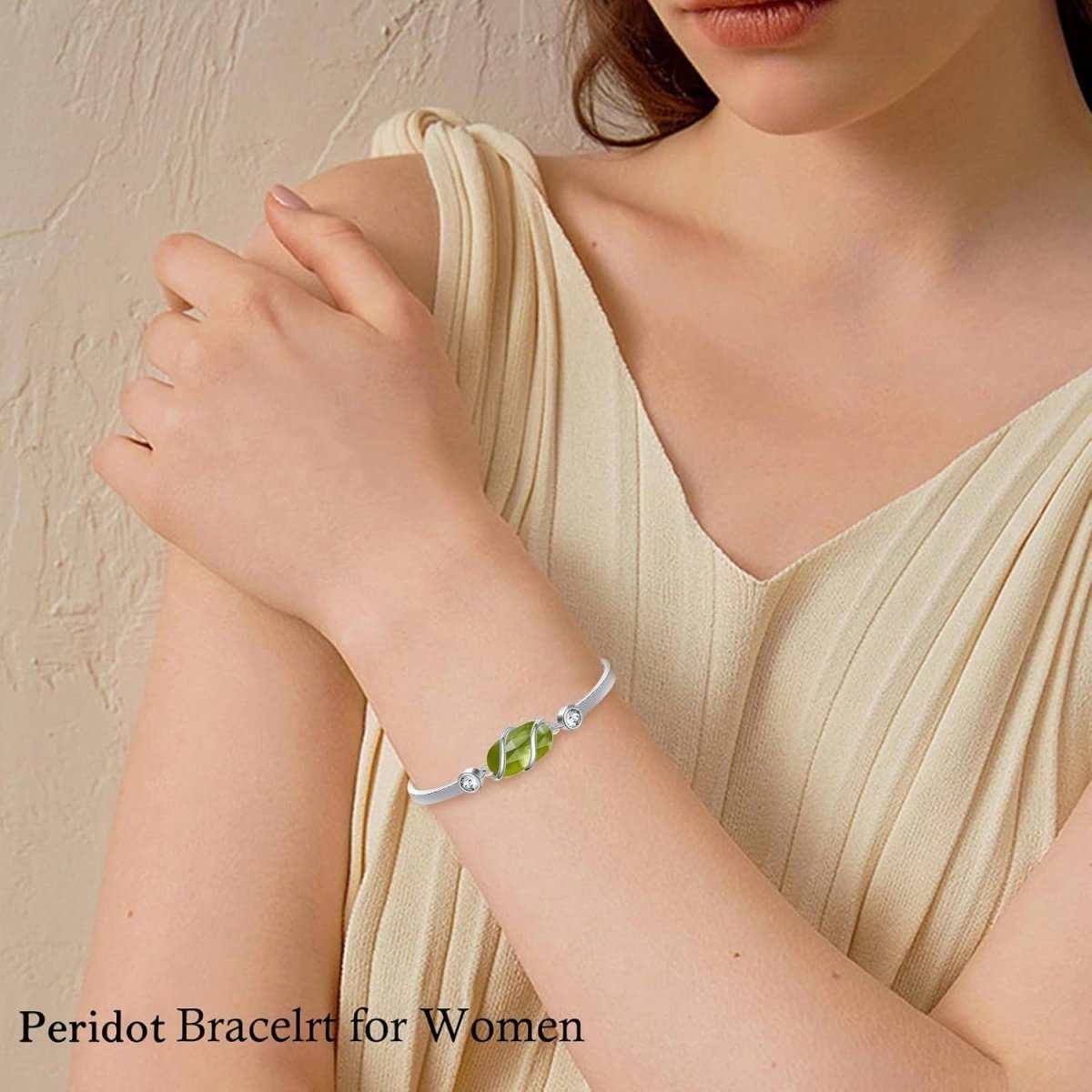 Green Malachite & Sterling Silver Bangle for Elegant Women - Yourstylesite