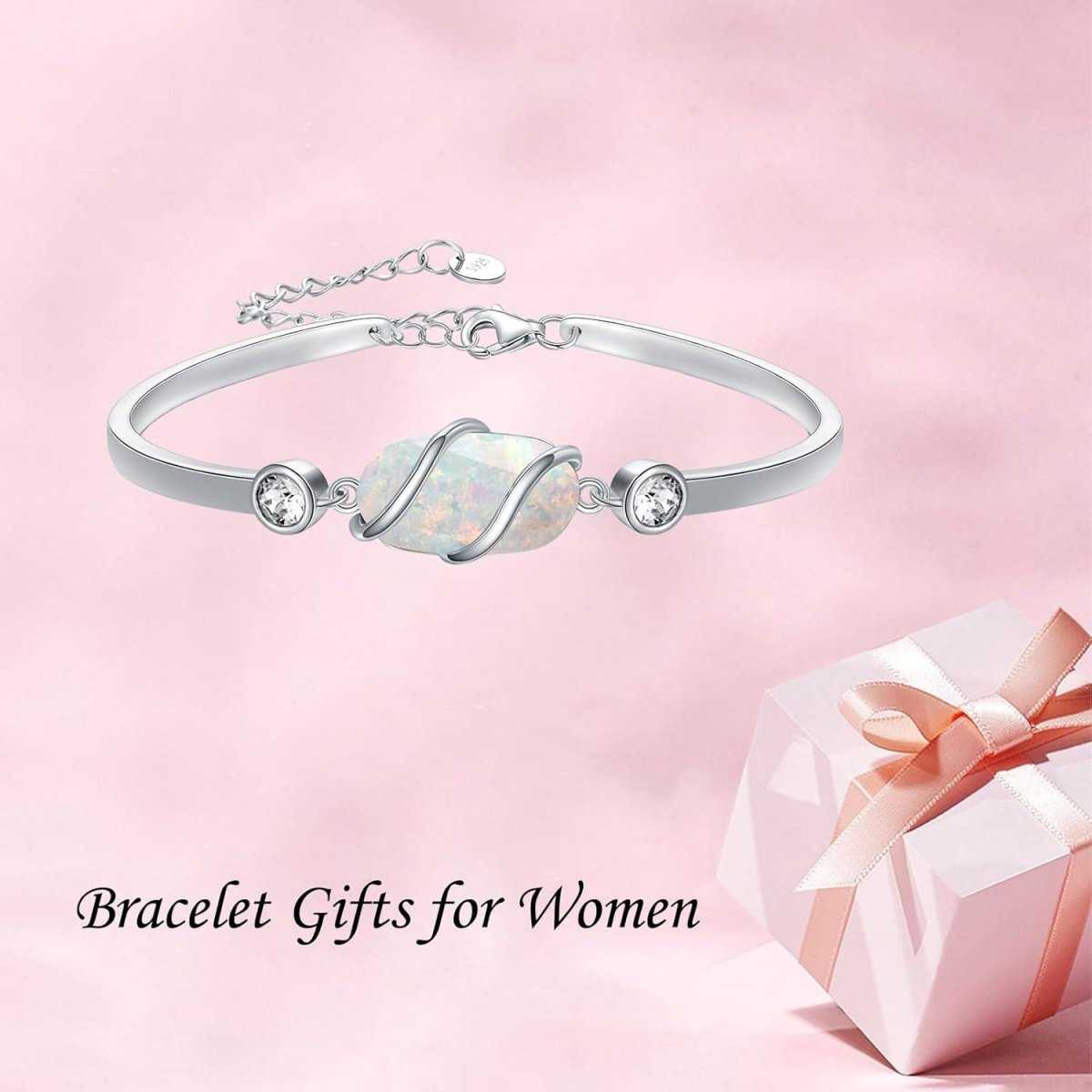 Green Malachite & Sterling Silver Bangle for Elegant Women - Yourstylesite