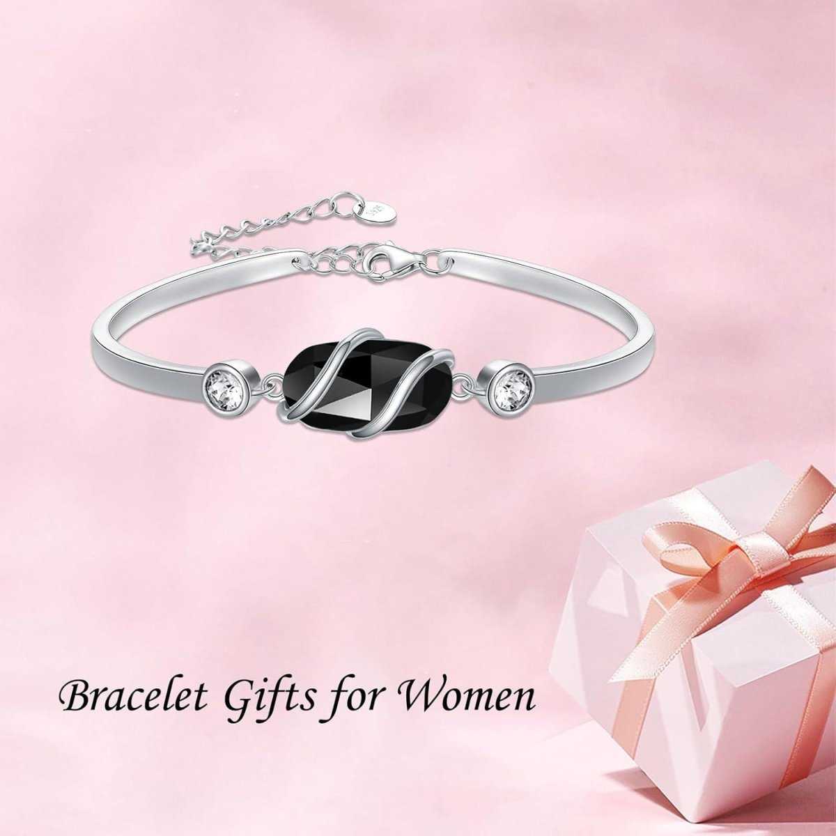 Green Malachite & Sterling Silver Bangle for Elegant Women - Yourstylesite