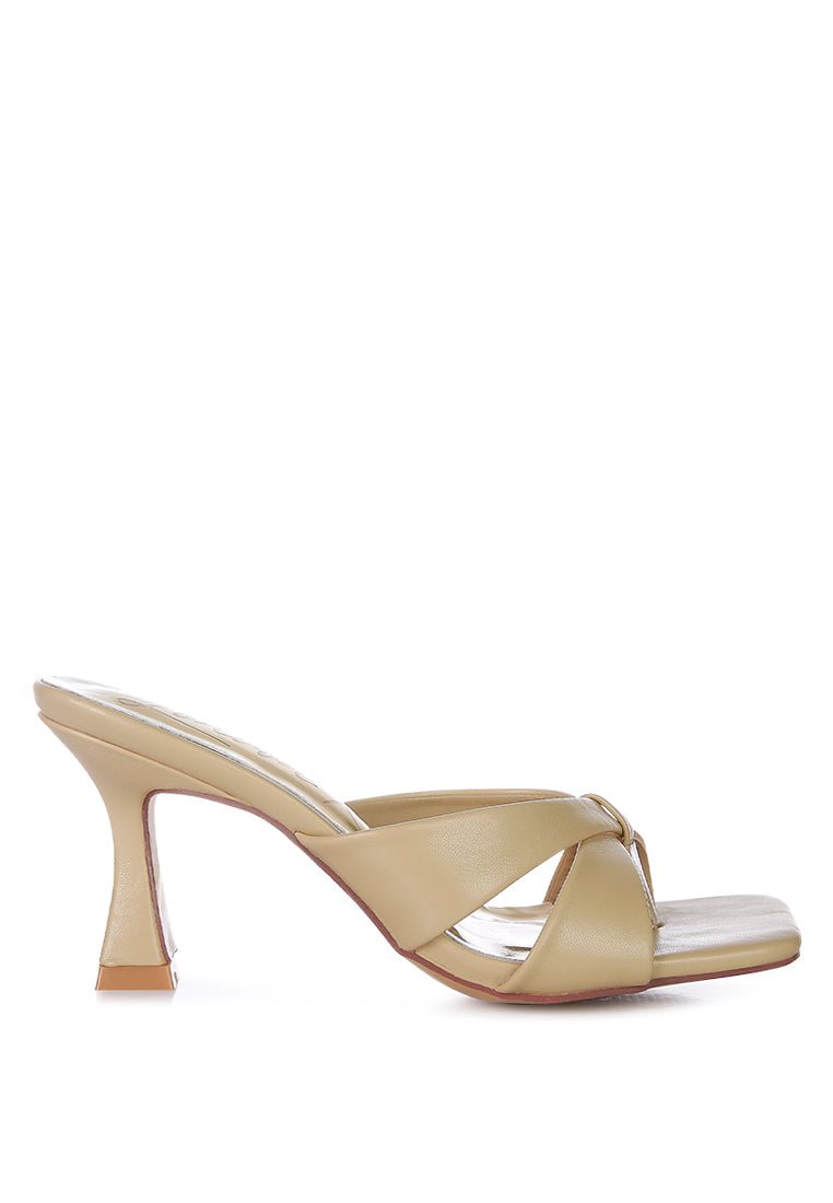 Highflip Criss - Cross Spool Heels - Yourstylesite