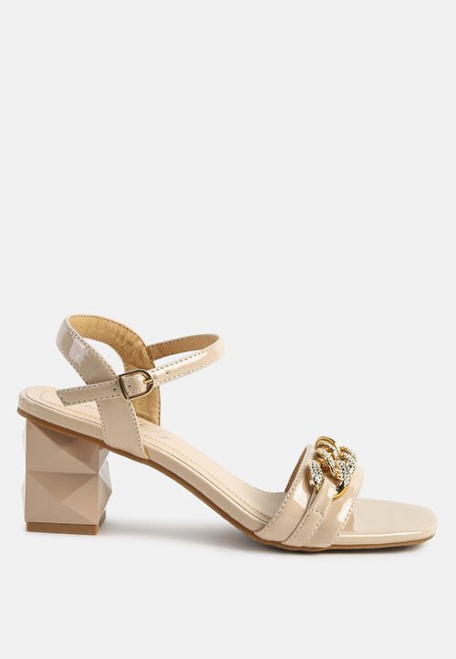 Illusion Fantasy Heels with Metal Chain Links - Yourstylesite