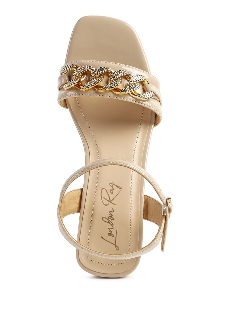 Illusion Fantasy Heels with Metal Chain Links - Yourstylesite