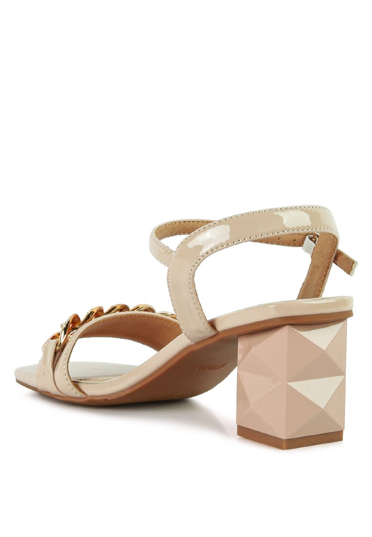 Illusion Fantasy Heels with Metal Chain Links - Yourstylesite