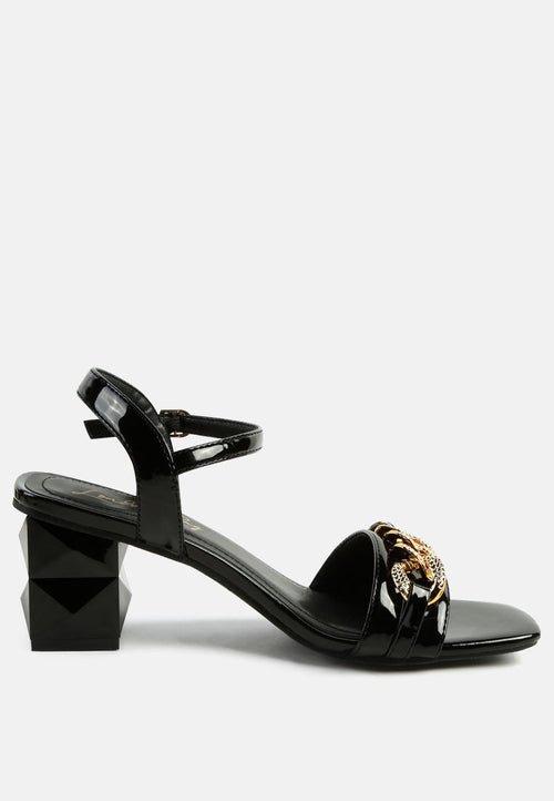 Illusion Fantasy Heels with Metal Chain Links - Yourstylesite